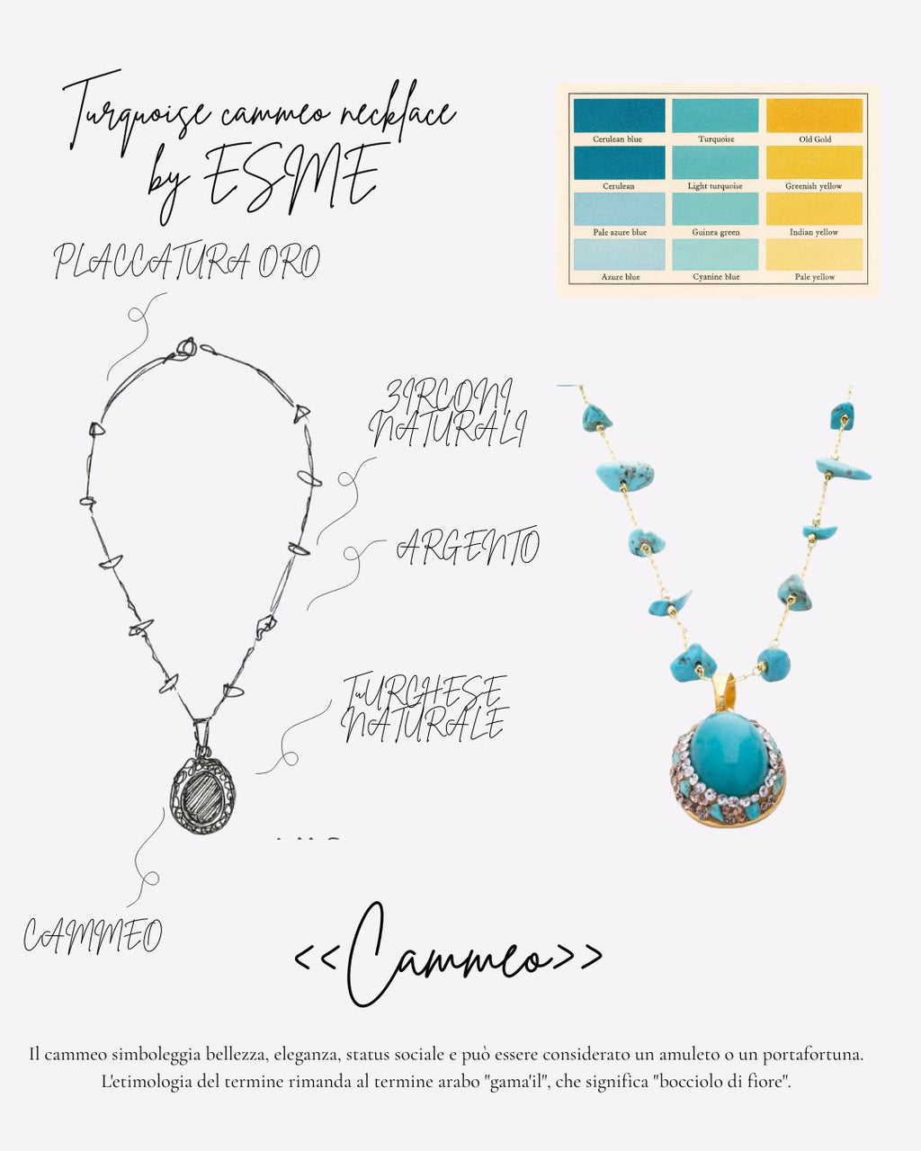 Turquoise Cammeo