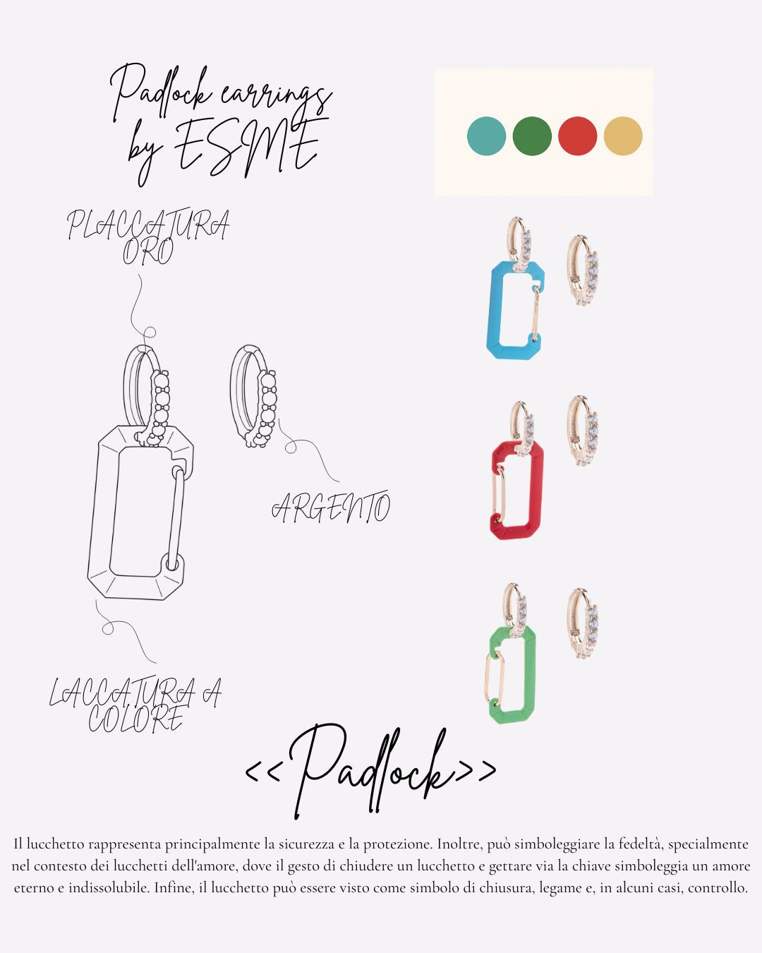 Earrings Padlock