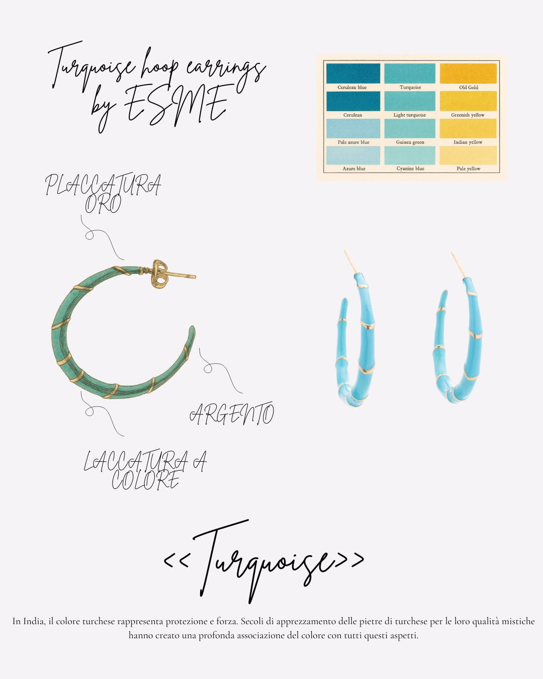 Turquoise Hoop