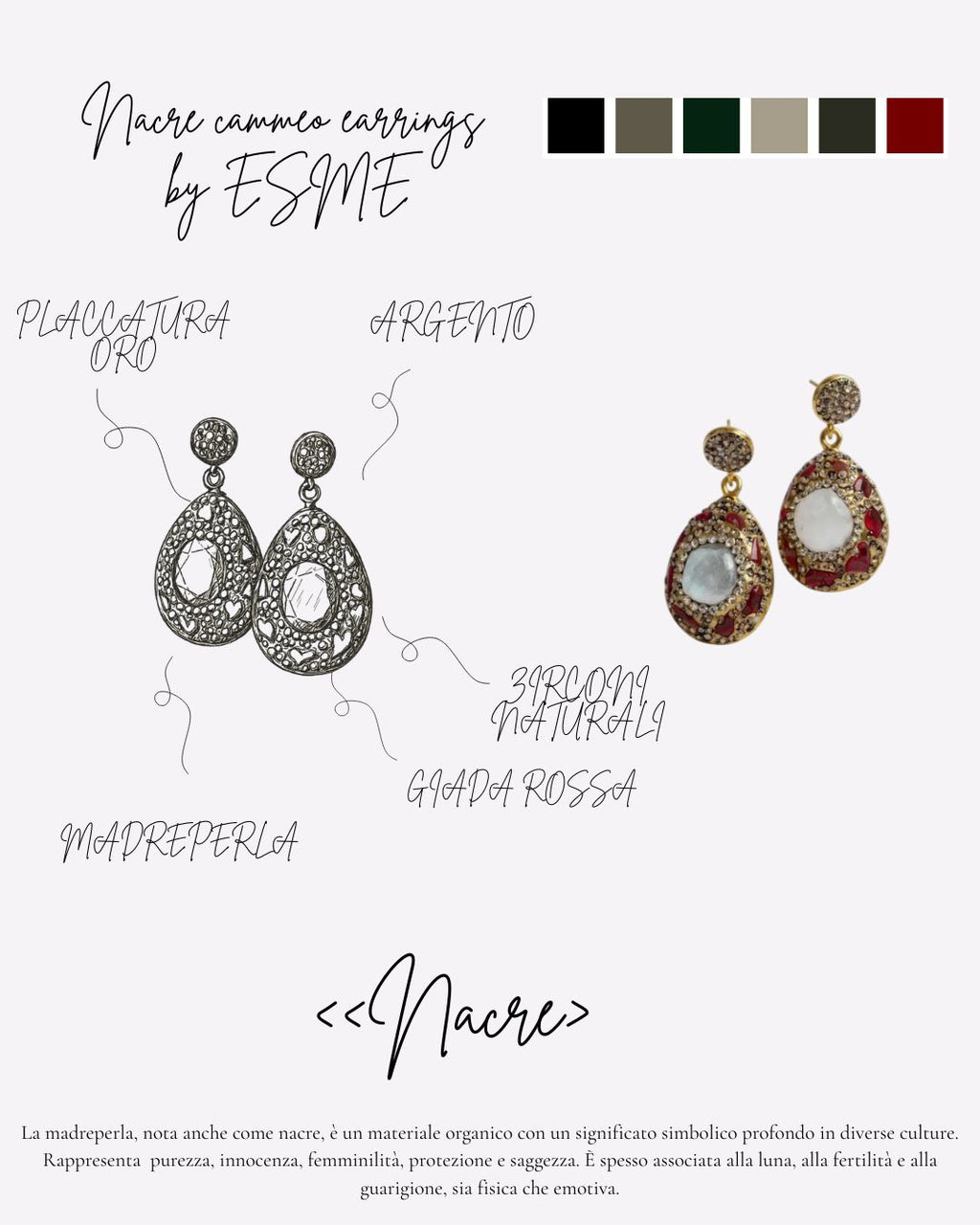 Necre Cammeo Earrings