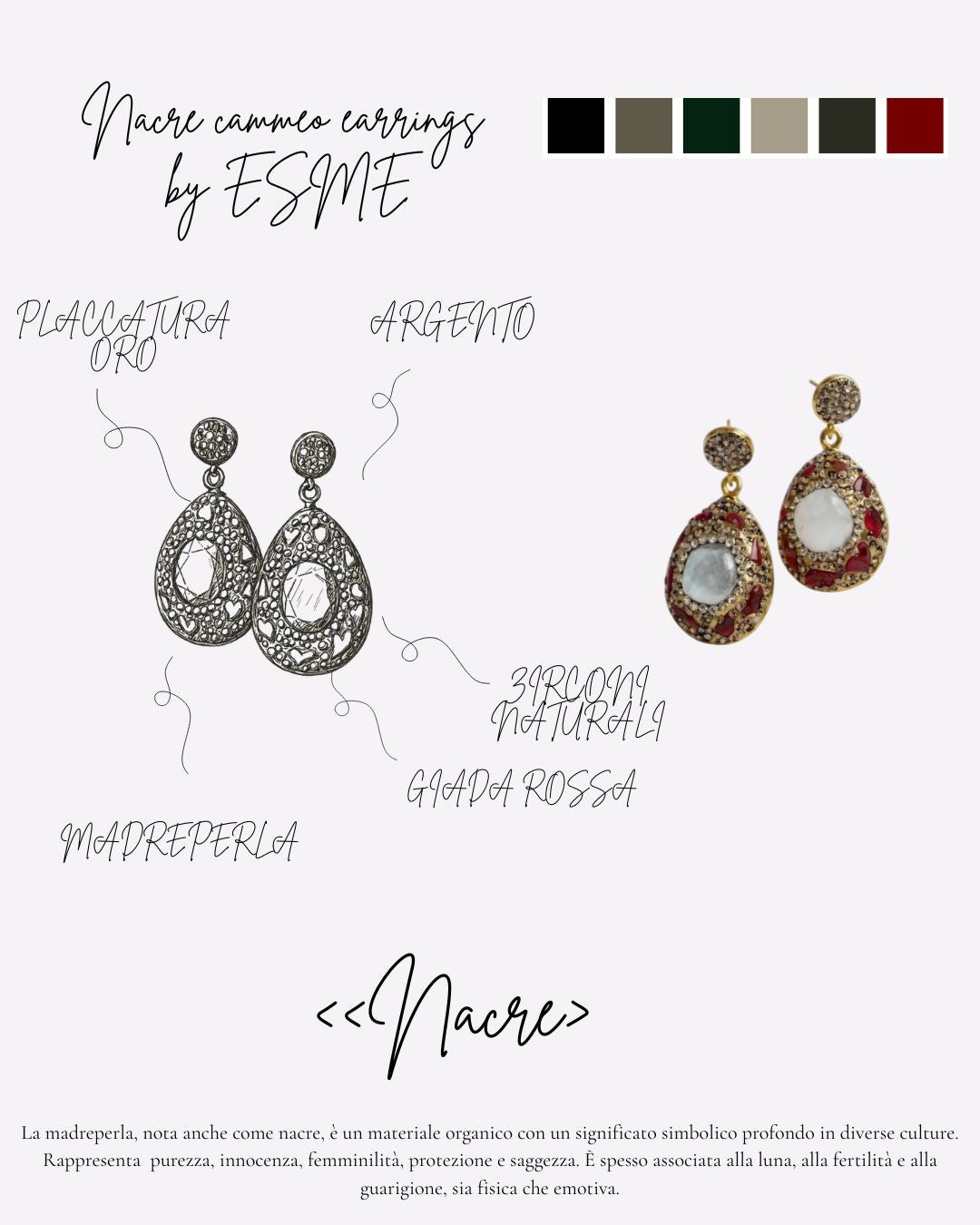 Necre Cammeo Earrings