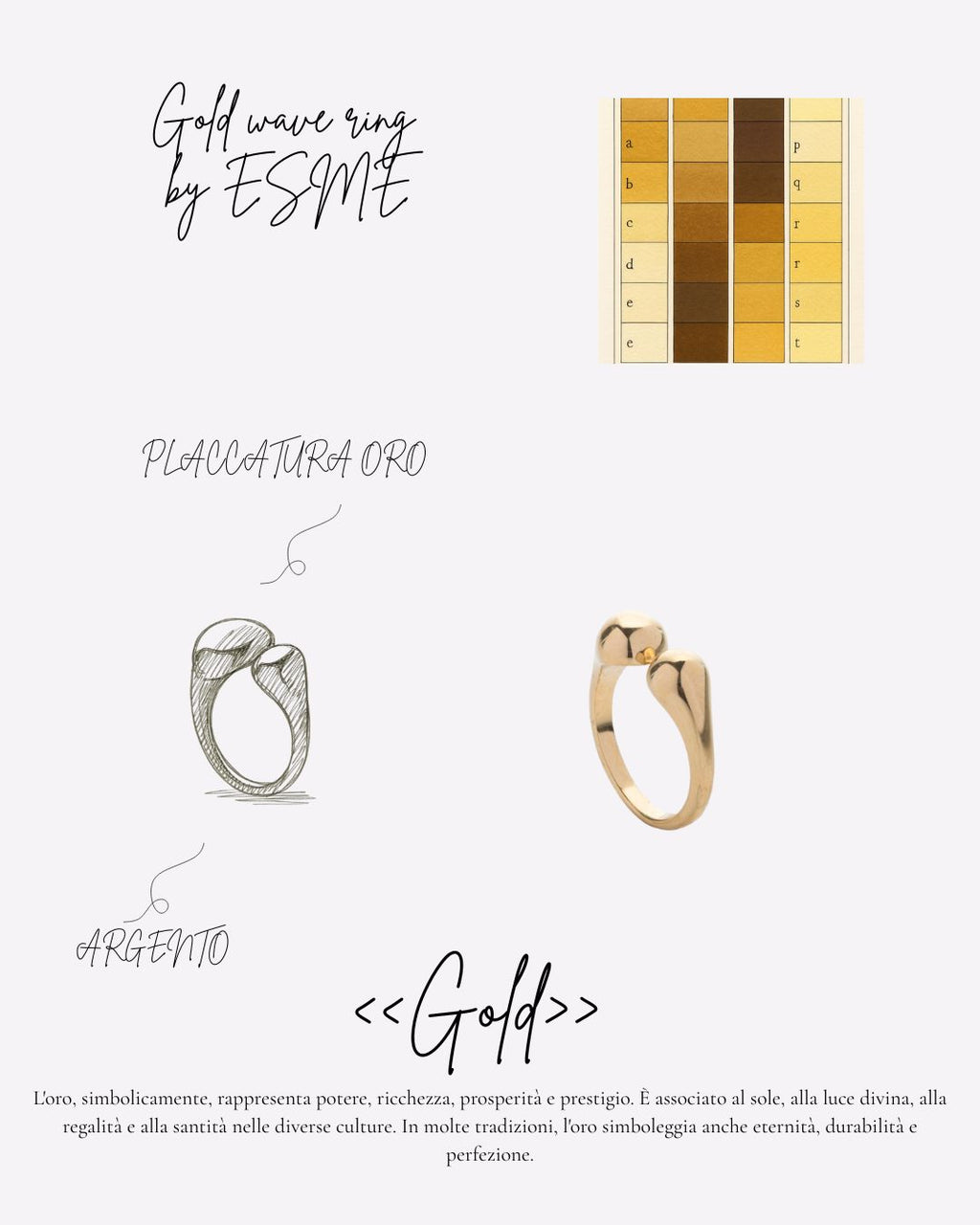 Gold Wave Ring