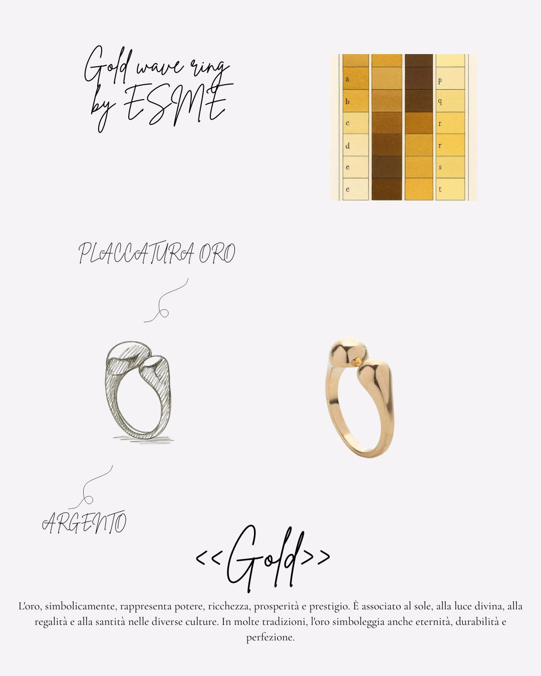 Gold Wave Ring