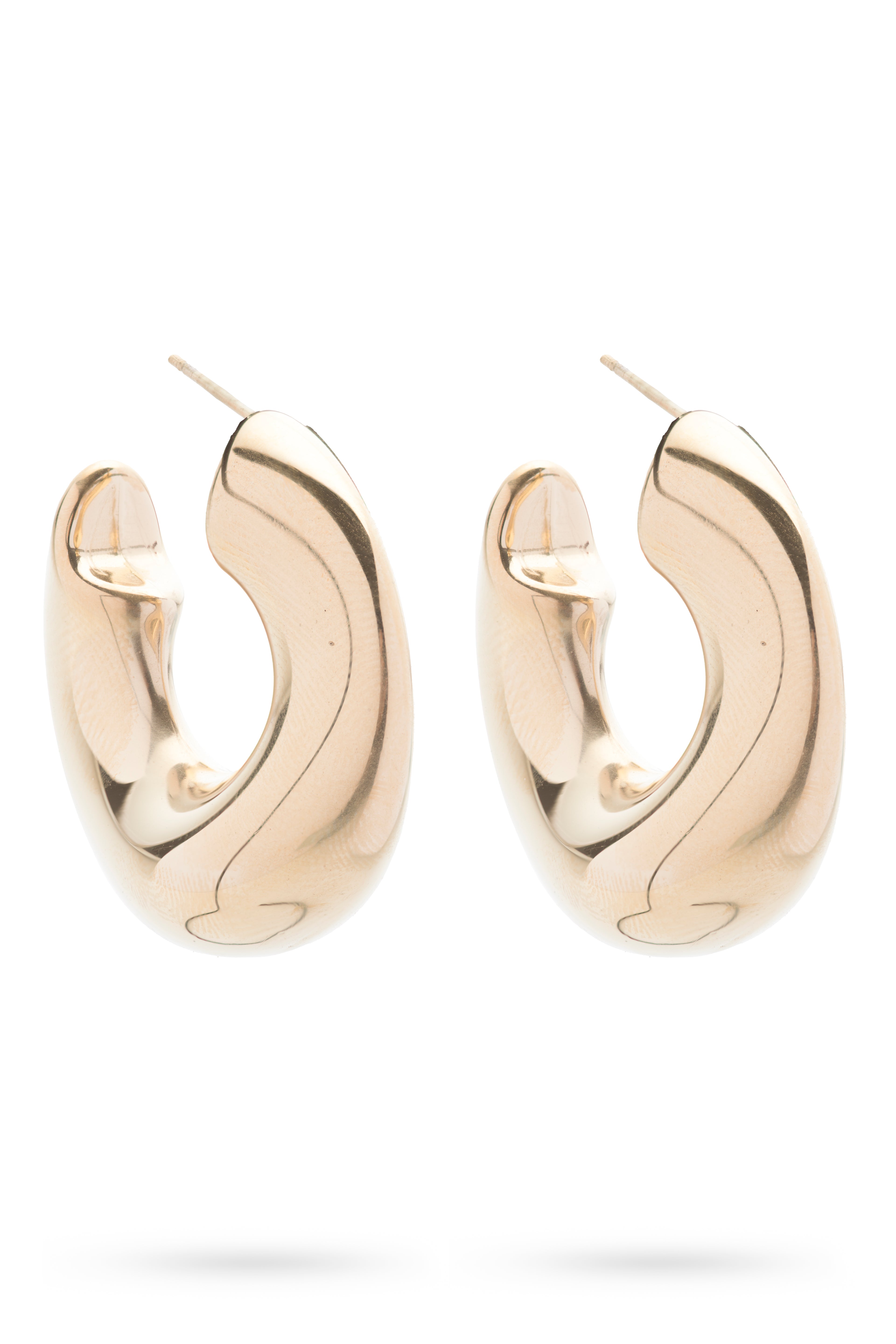Gold Wave Hoop