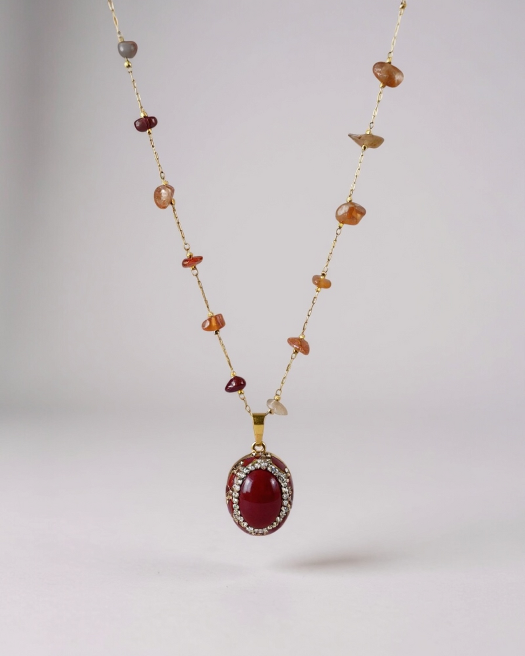 Red Agate Cammeo