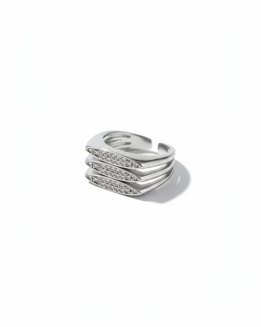 Silver Tris Ring
