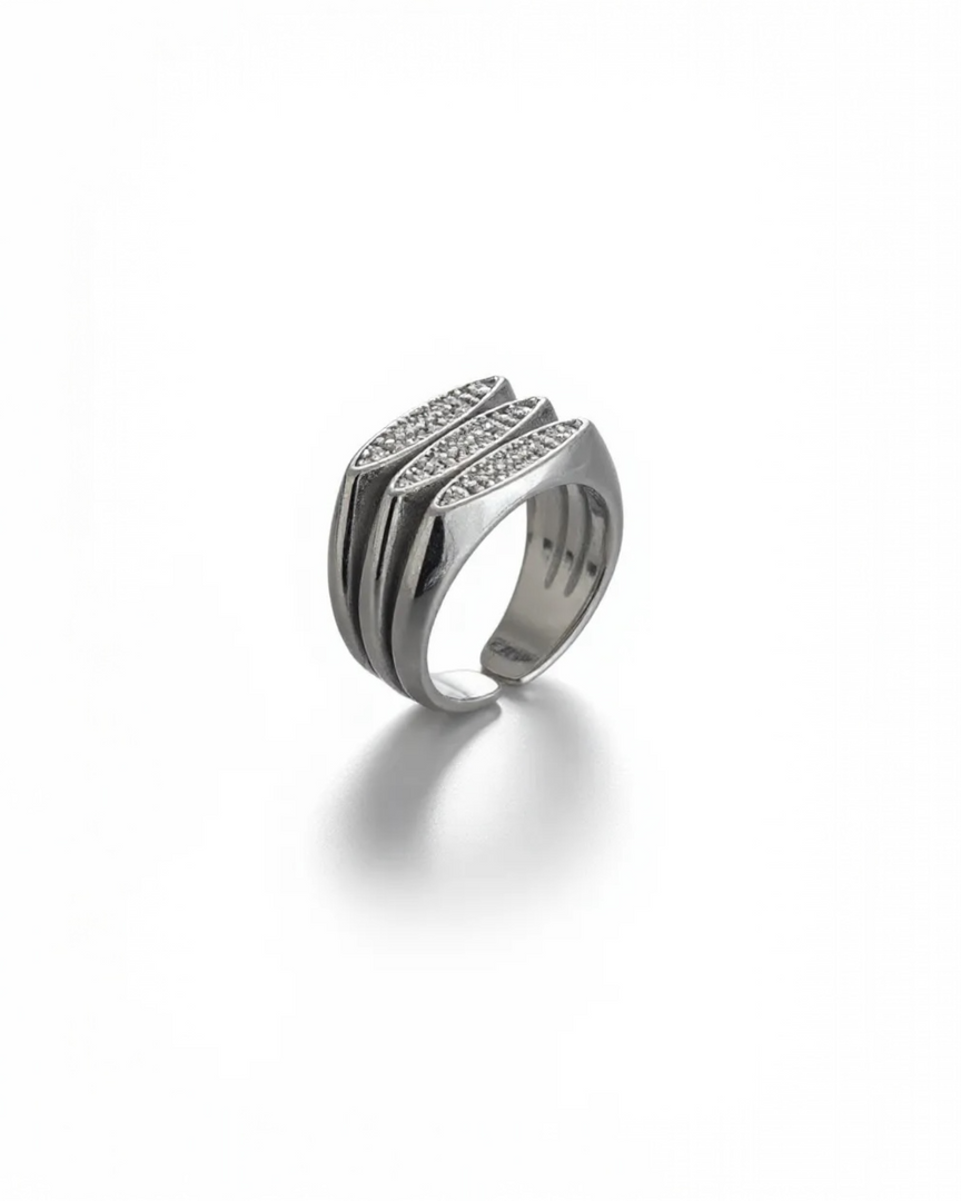 Silver Tris Ring