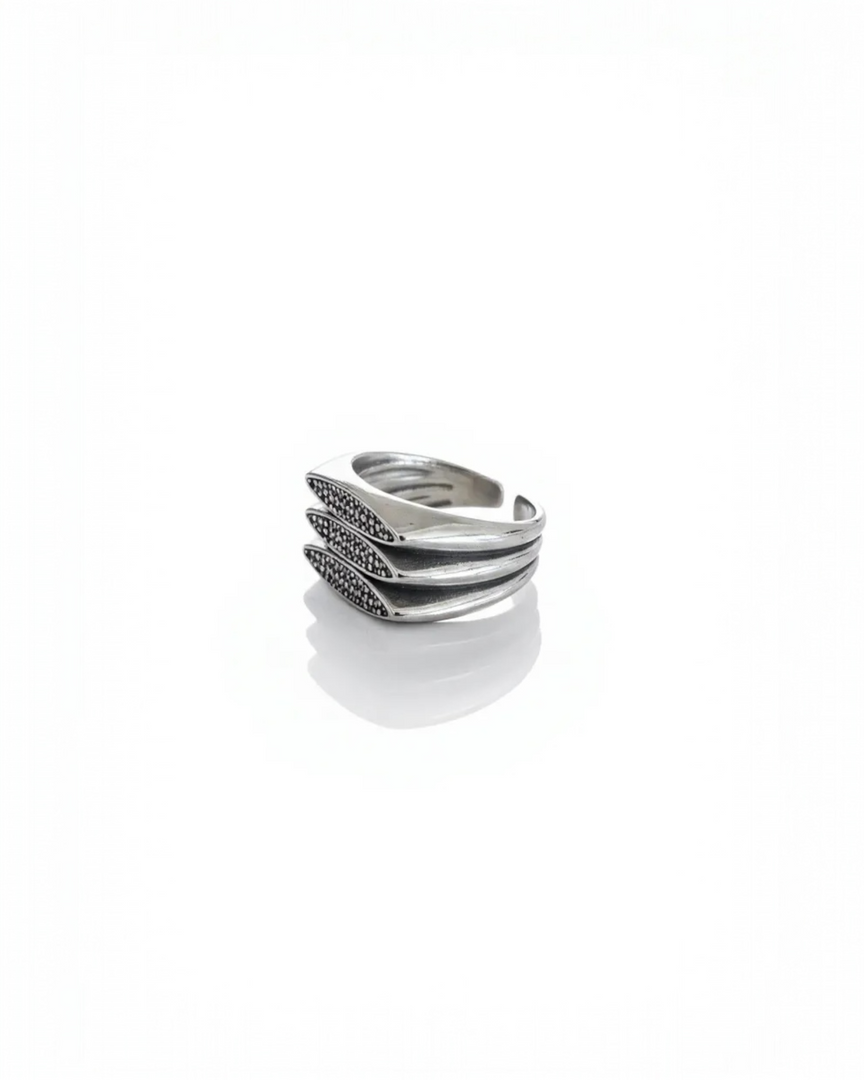 Silver Tris Ring